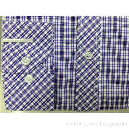Yarn Dyed Plaid Business Shirt
